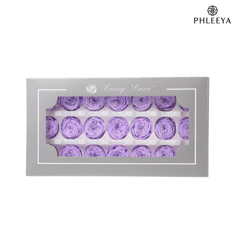 Hoa hồng Austin vĩnh cửu 2–3cm Chocolate Bubble DIY hoa khô (HK-15)