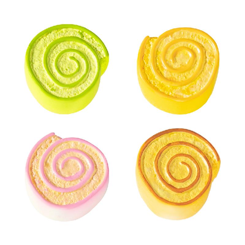 微景观创意瑞士卷面包食玩 DIY奶油胶冰箱贴装饰品配件迷你小摆件