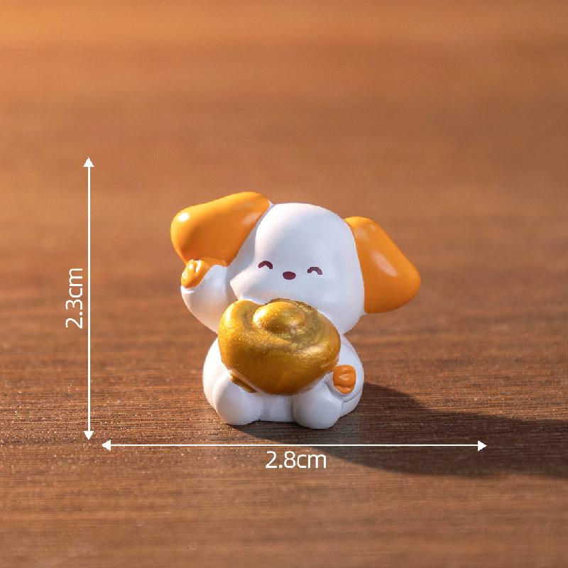 微景观创意十二生肖元宝萌粒公仔 DIY装饰配件迷你车载桌面小摆件