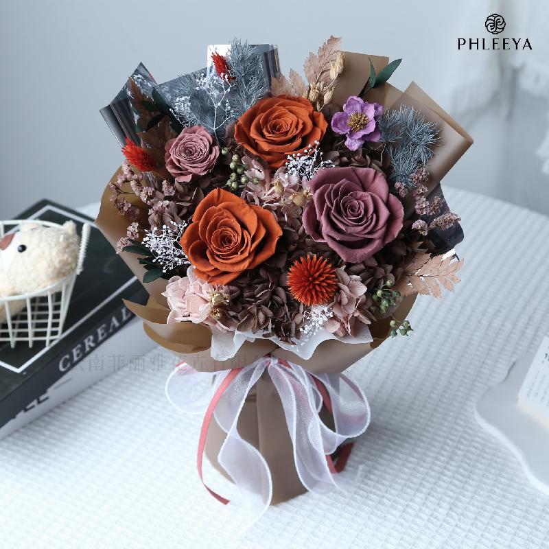 Bó hoa hồng vĩnh cửu quà tặng giáo viên Valentine Thất Tịch (HK-14)