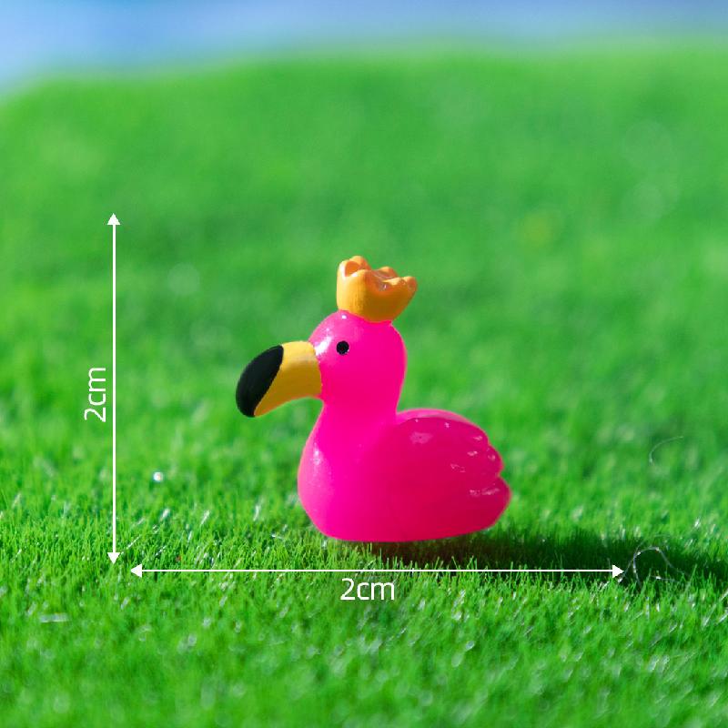 跨境外贸微景观创意火烈鸟公仔园艺造景 DIY装饰品配件迷你小摆件