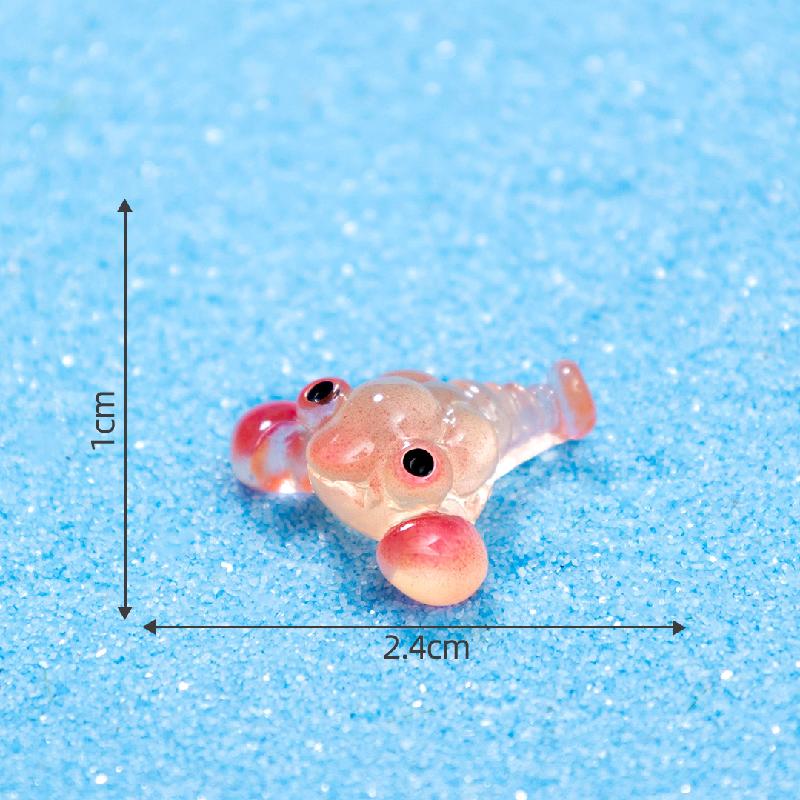 微景观创意夜光海洋小章鱼螃蟹海洋造景 DIY装饰品配件迷你小摆件