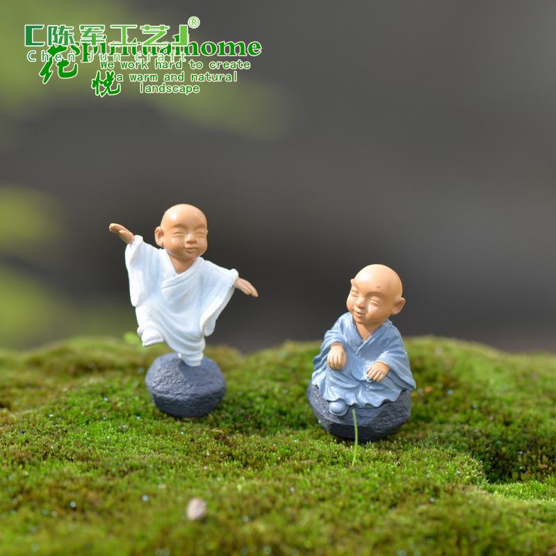 Tiểu cảnh tiểu hòa thượng, phụ kiện trang trí cây cảnh mini (ZC-444)