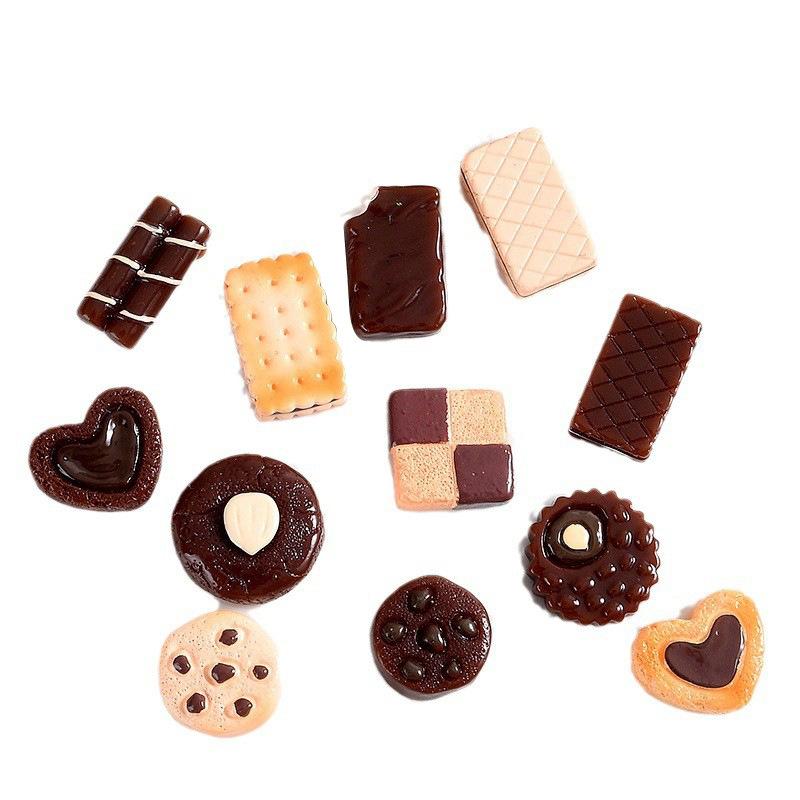 卡通巧克力饼干系列手工 DIY材料冰箱贴装饰品奶油胶手机壳挂配件