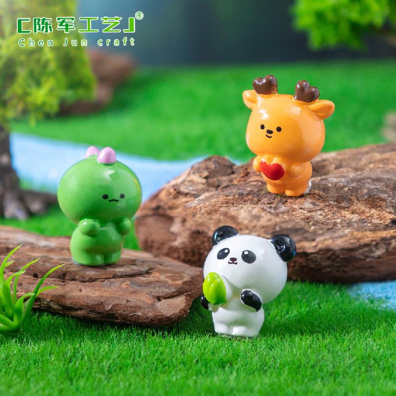 微景观创意可爱小动物园艺造景 DIY装饰品配件迷你车载桌面小摆件