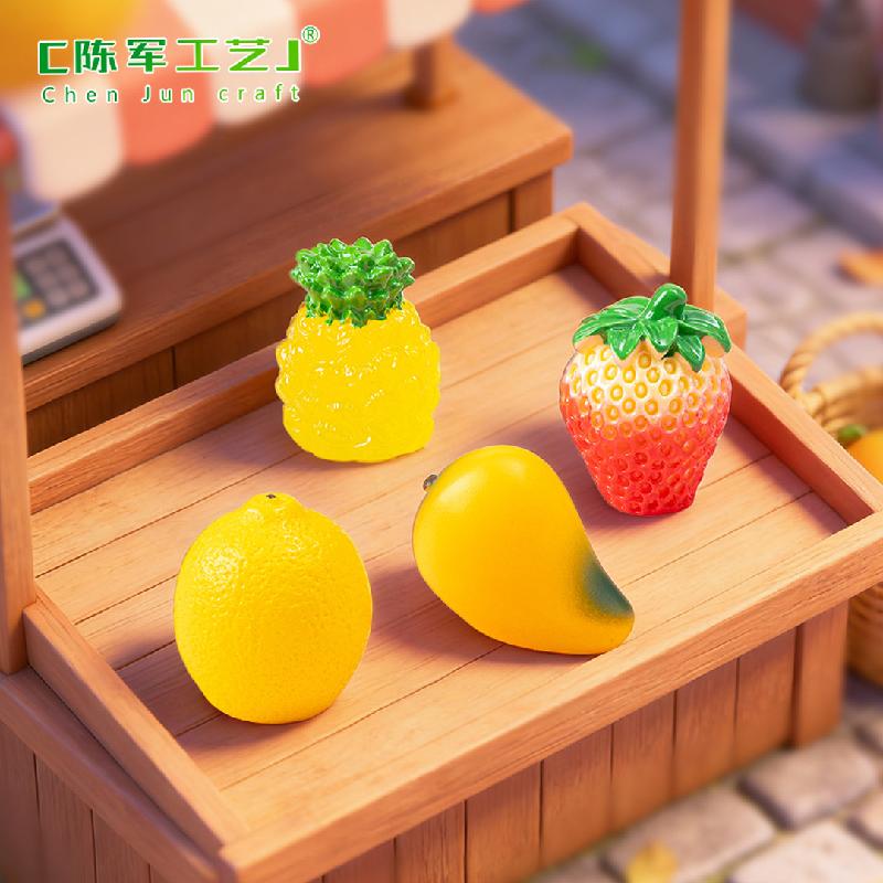 Tiểu cảnh trái cây, dưa hấu, xoài, chanh, bút trang trí (ZC-36)
