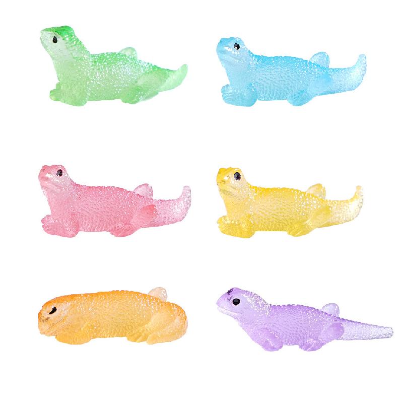 跨境外贸苔藓微景观夜光写实蜥蜴园艺造景 DIY装饰配件迷你小摆件