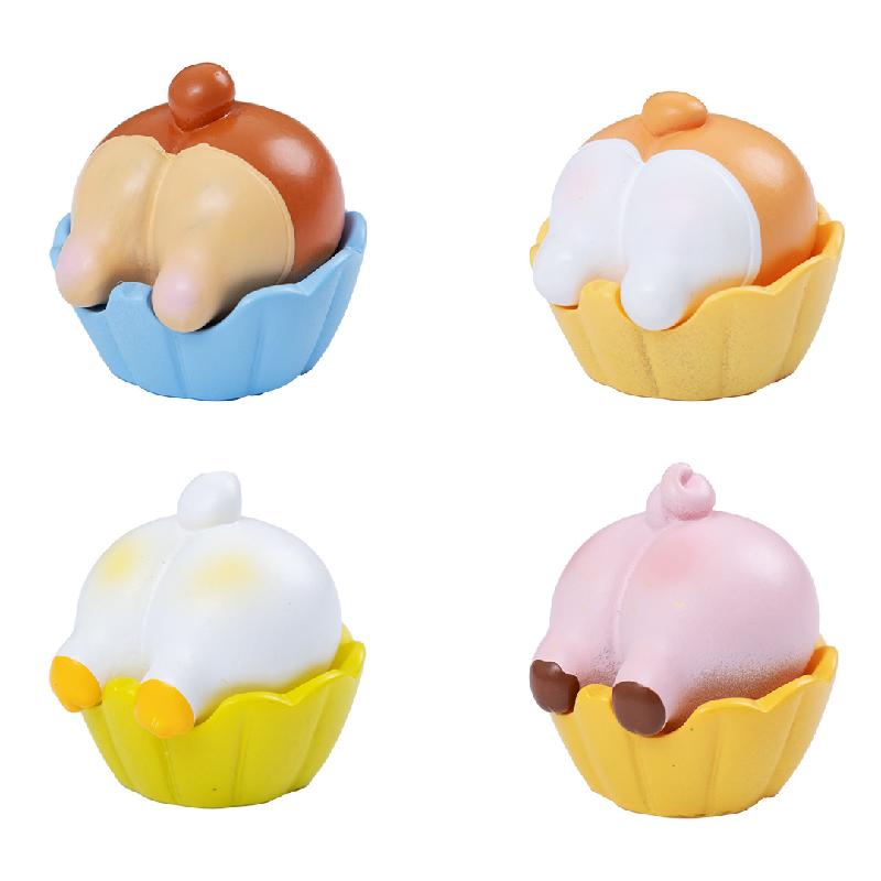 微景观创意小动物pp蛋糕胚萌粒娃屋 DIY装饰品配件迷你树脂小摆件