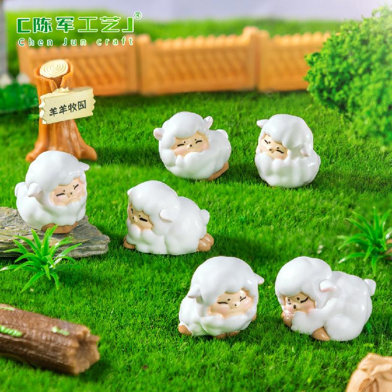 Cừu dễ thương – Mô hình cừu nhỏ trang trí bàn, xe hơi, tiểu cảnh (M-1016)