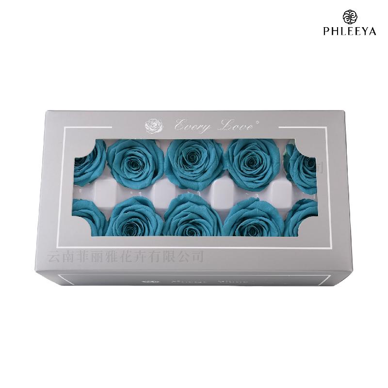 Hoa hồng vĩnh cửu 4cm 10 bông DIY hoa khô quà Thất Tịch (HK-18)