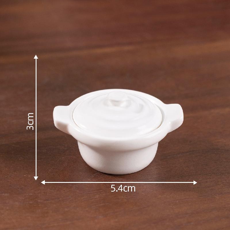 微景观创意仿真砂锅碗模型娃屋食玩 DIY装饰品配件迷你桌面小摆件