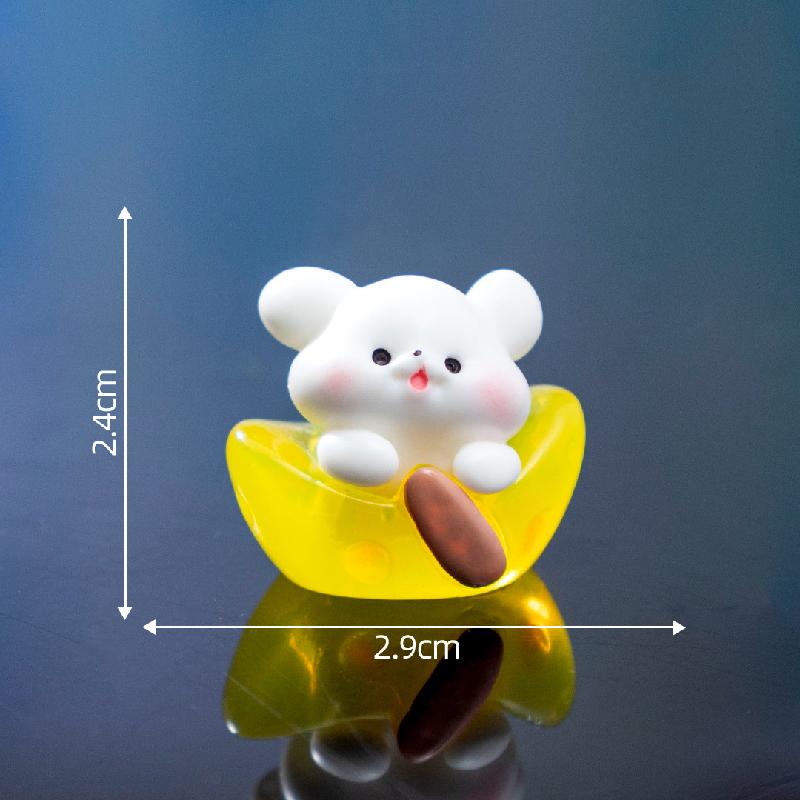 微景观创意太空星月小狗萌粒公仔 DIY装饰品挂配件迷你桌面小摆件