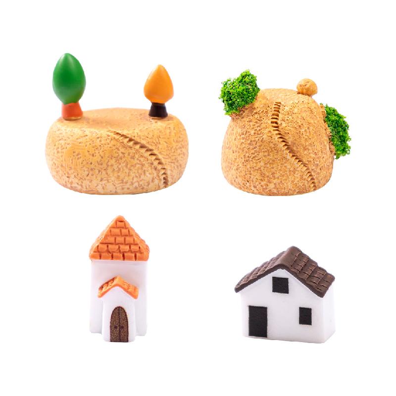 微景观创意迷你小岛屿房子沙滩造景 DIY装饰品配件微缩场景小摆件