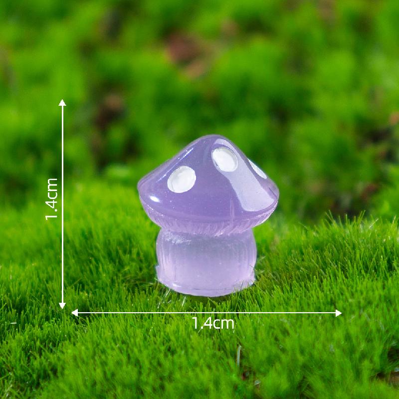 Nấm phát sáng bảy màu trang trí chậu cây rêu DIY (ZC-920)