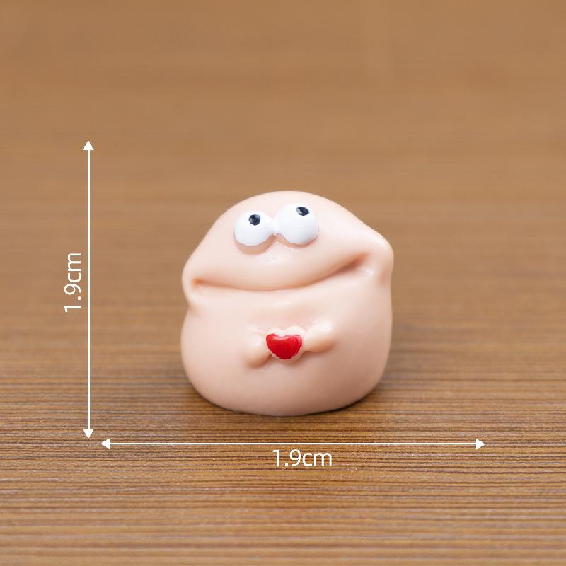 微景观创意橡皮泥大嘴怪萌粒娃娃屋 DIY装饰品配件迷你桌面小摆件
