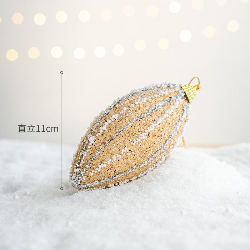 Trang trí Noel: Bóng vàng champagne, nơ trang trí đẹp