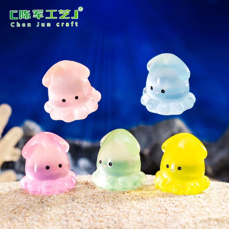 Mực phát sáng – Mô hình mực mini, trang trí bể cá, tiểu cảnh (M-1019)