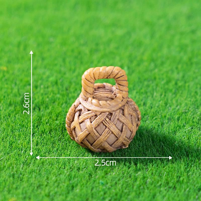 微景观创意古风竹椅推车小物件庭院造景 DIY装饰品配件迷你小摆件