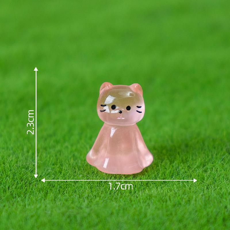 Tiểu cảnh ếch phát sáng mini trang trí xe và bàn làm việc (ZC-798)