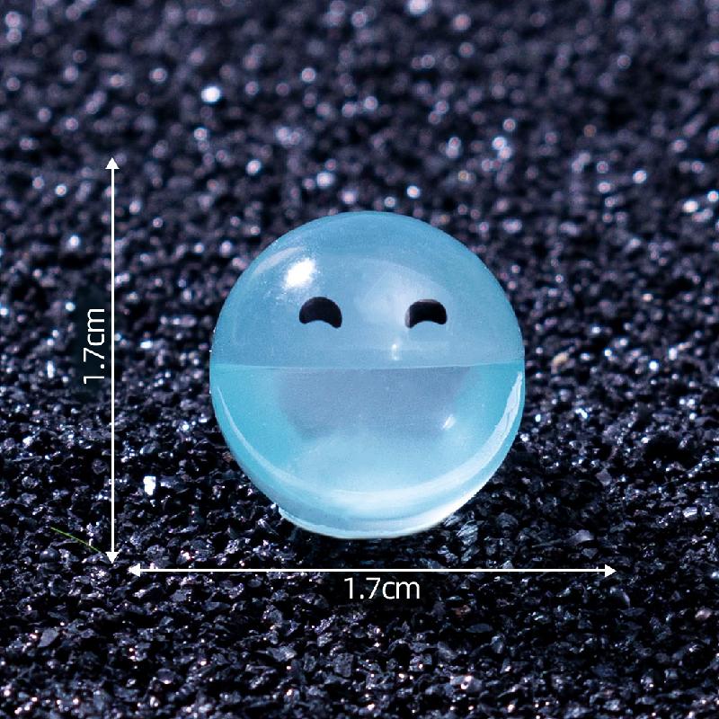 跨境外贸微景观创意夜光豆豆人萌粒 DIY装饰品配件迷你桌面小摆件