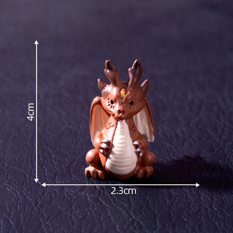 跨境外贸微景观创意夜光水晶喷火龙公仔 DIY装饰品配件迷你小摆件