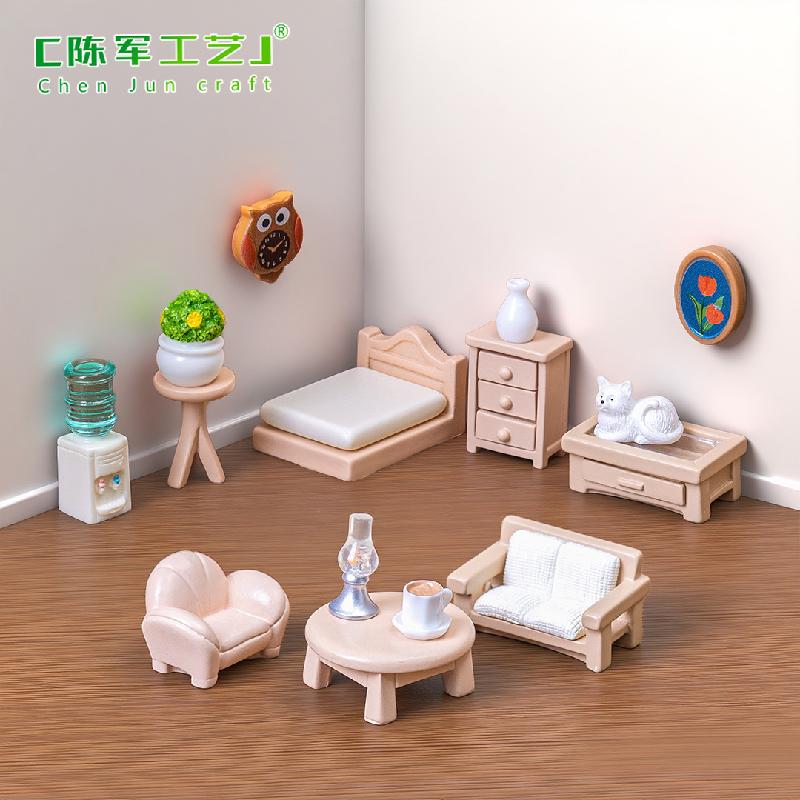Bộ Sofa Bàn Trà Mini Nhà Búp Bê (PK-58)
