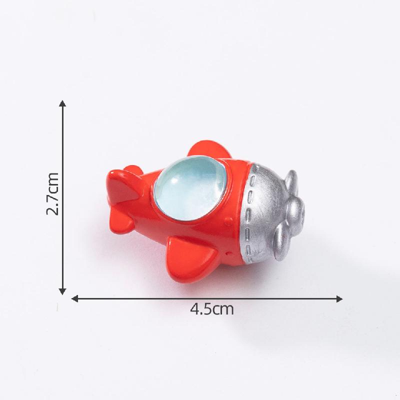 微景观创意Q版小飞机客机模型DIY装饰品挂配件迷你车载桌面小摆件