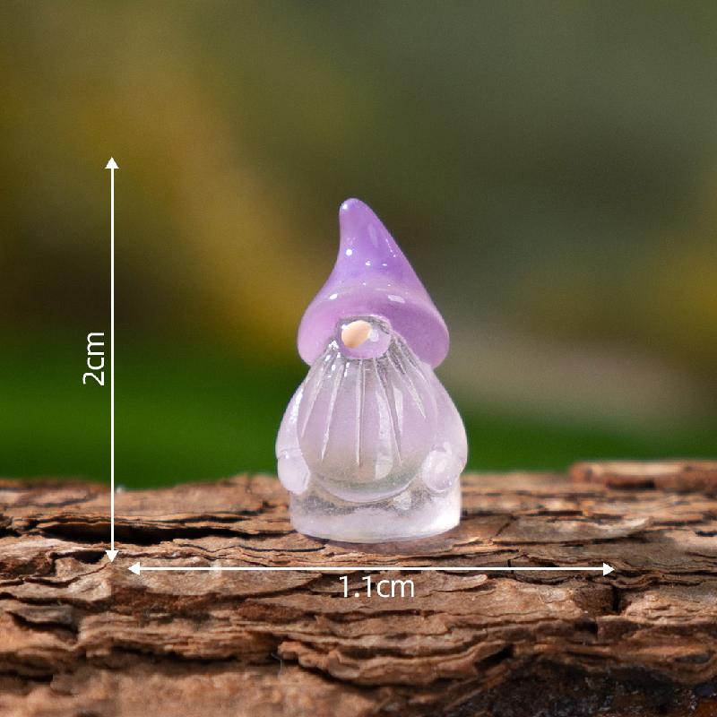 跨境新品微景观创意夜光复活节老人萌粒 DIY装饰品配件迷你小摆件