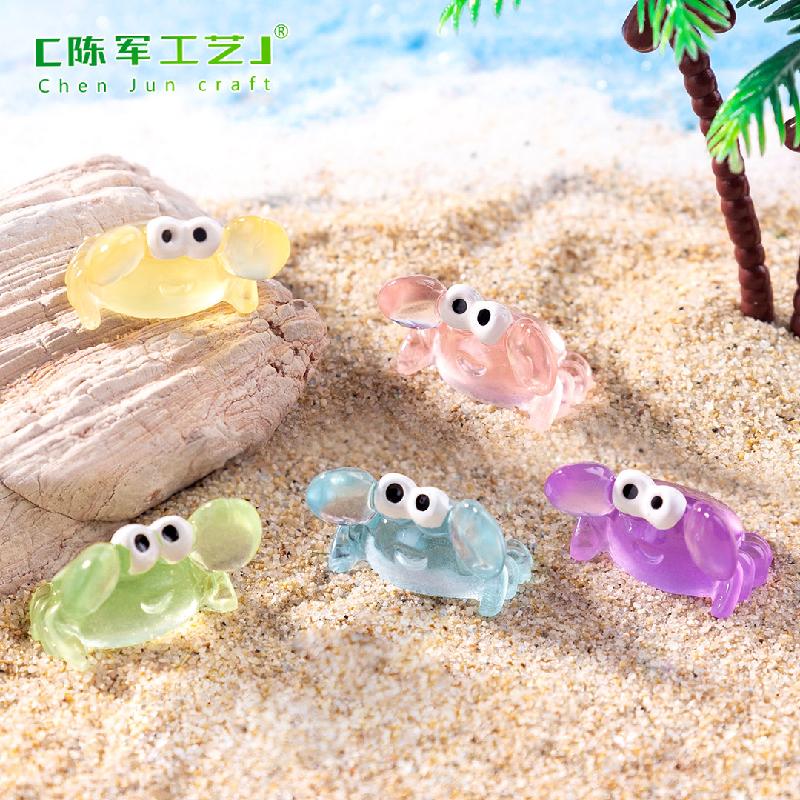 Cua phát sáng – Mô hình cua mini, trang trí bể cá, bàn (M-581)