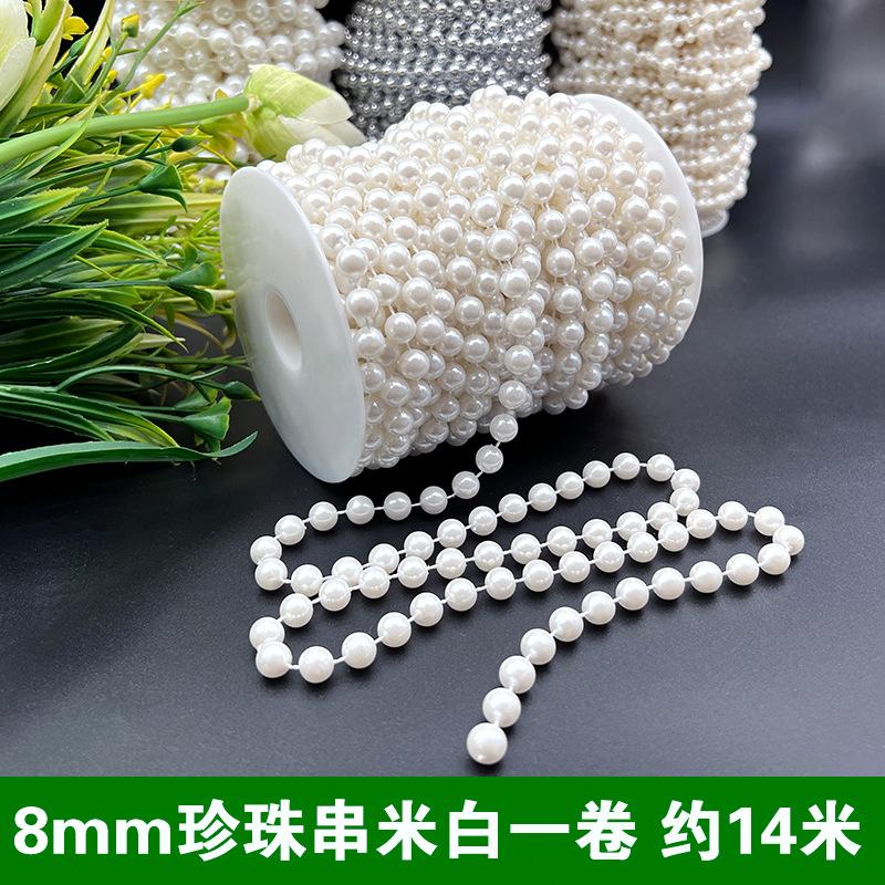 Dây chuỗi ngọc trai giả ABS từ 6-14mm, lý tưởng cho trang trí đám cưới. Đem đến vẻ đẹp sang trọng và tinh tế cho các sự kiện đặc biệt.