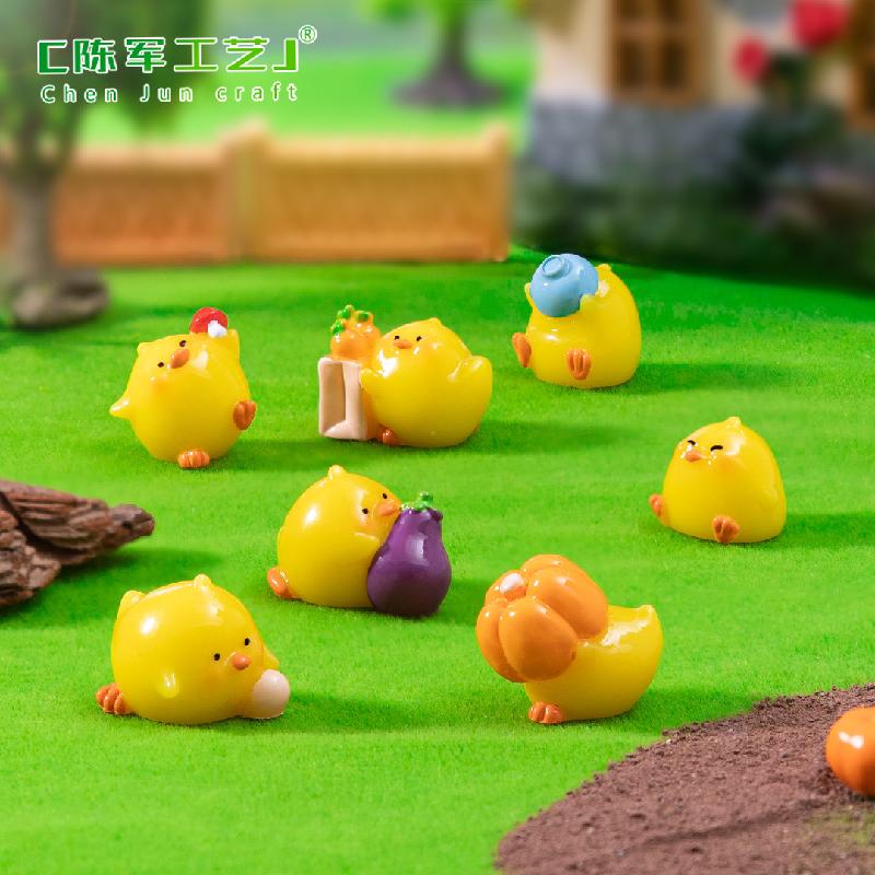 微景观创意小鸡仔农家乐萌粒园艺造景 DIY装饰品挂配件迷你小摆件