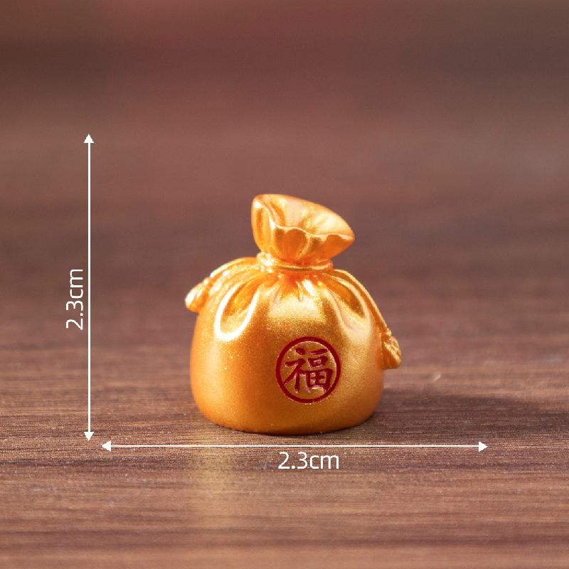 微景观马年新年吉祥福袋小马公仔 DIY装饰品挂配件迷你桌面小摆件