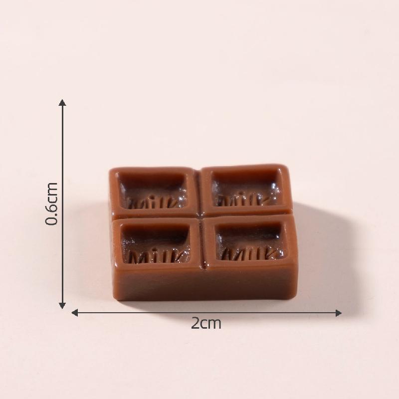 微景观创意仿真巧克力食玩 DIY装饰发夹冰箱贴配件迷你树脂小摆件