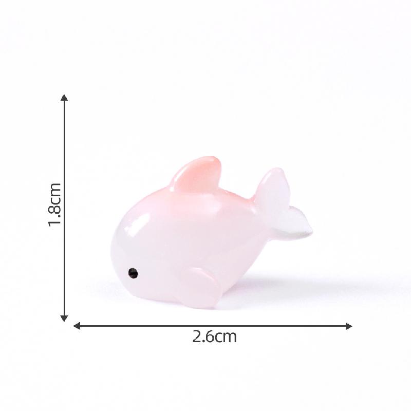 微景观创意海洋动物海豚螃蟹生态瓶 DIY装饰品配件迷你桌面小摆件