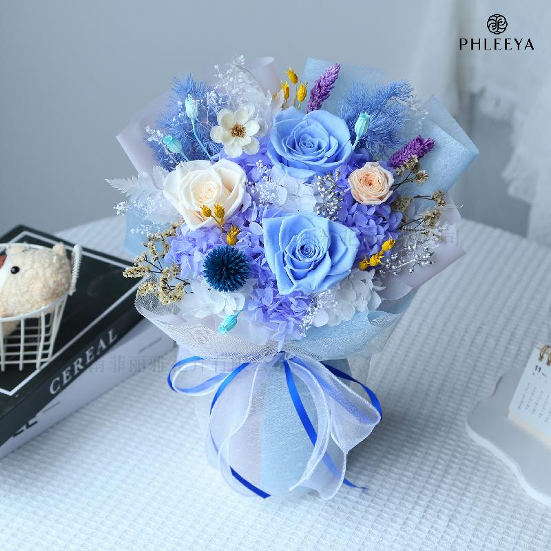 Bó hoa hồng vĩnh cửu quà tặng giáo viên Valentine Thất Tịch (HK-14)