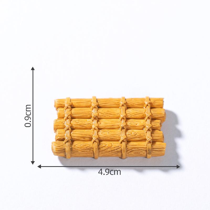 微景观创意漂浮木船竹筏鱼缸水族造景 DIY装饰配件迷你微缩小摆件