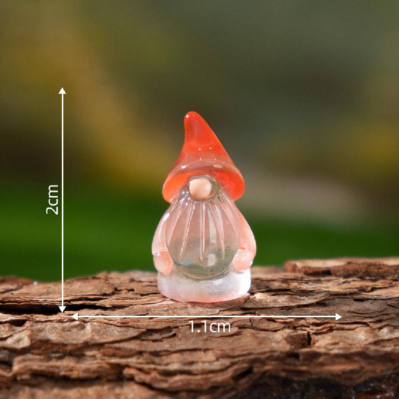 跨境新品微景观创意夜光复活节老人萌粒 DIY装饰品配件迷你小摆件