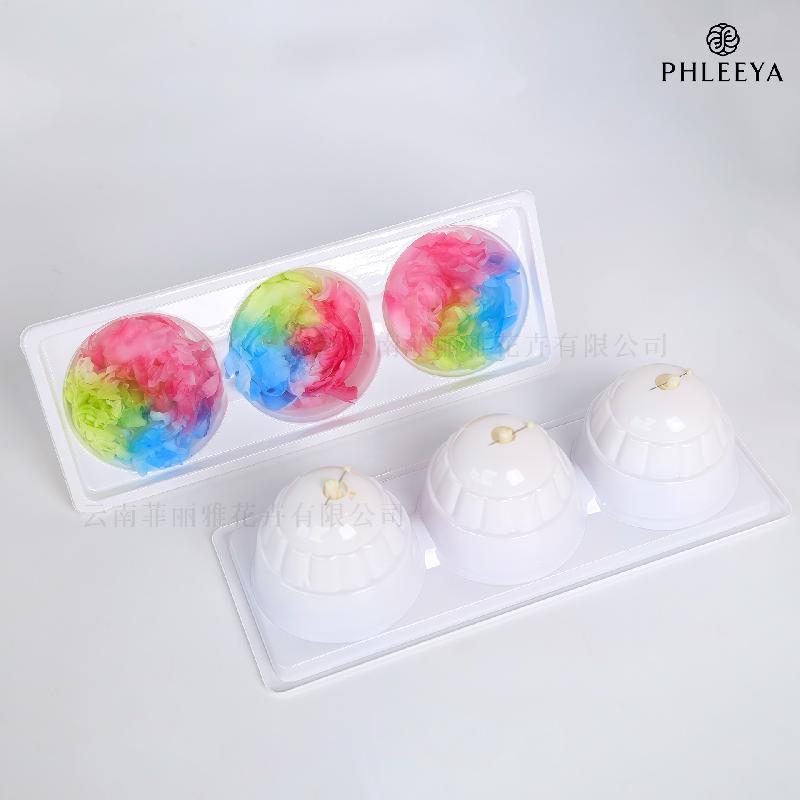 Hoa mẫu đơn vĩnh cửu 7–8cm 3 bông hạng A DIY hoa trang trí (HK-24)