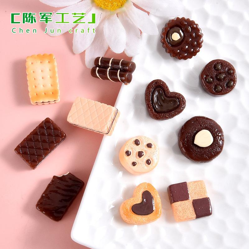 卡通巧克力饼干系列手工 DIY材料冰箱贴装饰品奶油胶手机壳挂配件