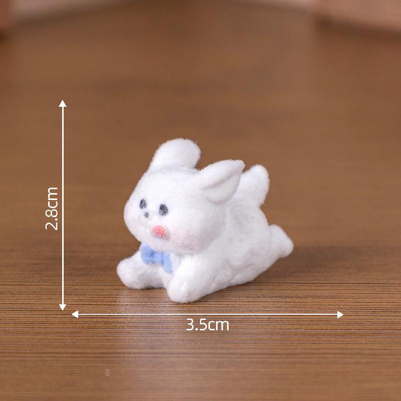 植绒风雨小狗萌粒公仔 DIY装饰品钥匙扣包包挂配件迷你桌面小摆件