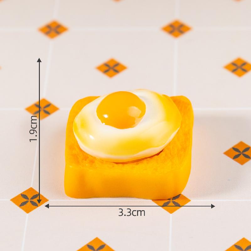 微景观创意仿真食玩早餐三明治 DIY装饰品配件奶油胶冰箱贴小摆件