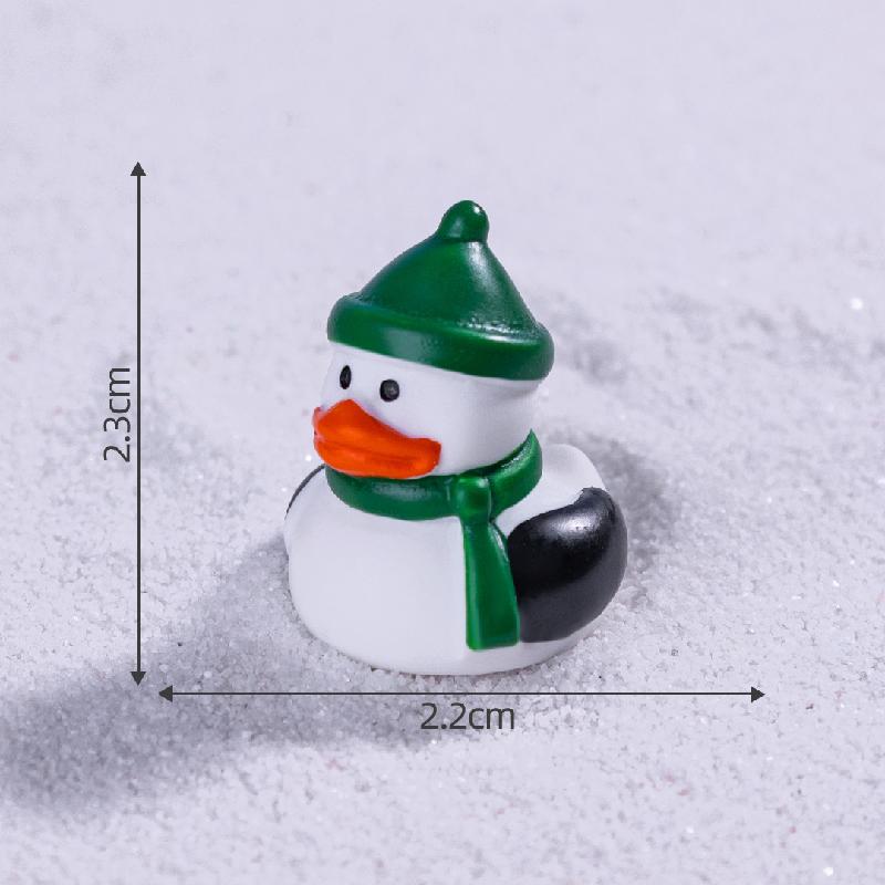 Số 4 vịt Noel mũ xanh