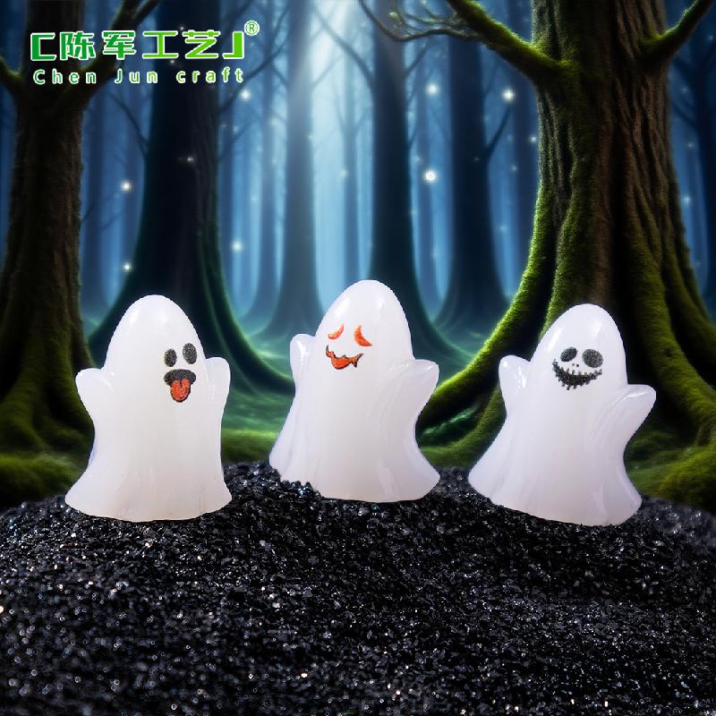 跨境外贸微景观创意幽灵万圣节造景 DIY装饰品配件迷你树脂小摆件