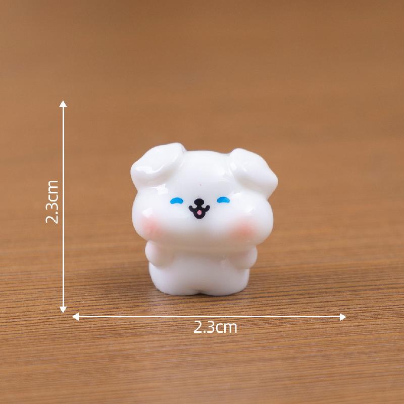 微景观创意豆丁小动物小猪猫咪萌粒公仔 DIY装饰品配件迷你小摆件