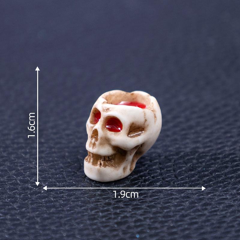 跨境外贸微景观创意骷髅情侣万圣节造景 DIY装饰品配件迷你小摆件