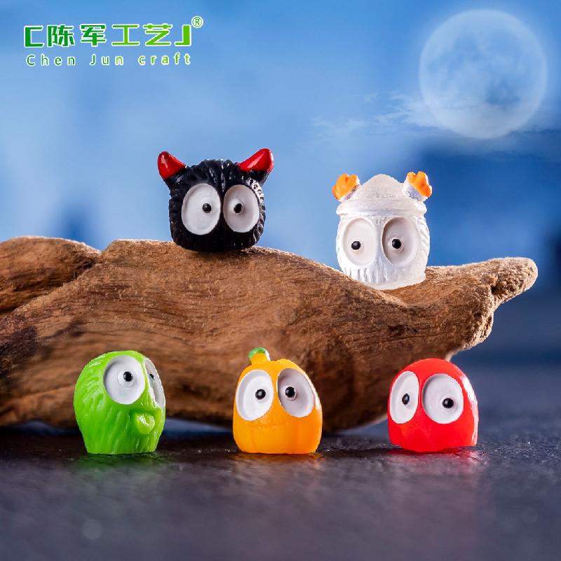 Đèn lồng bí ngô phát sáng mini - phụ kiện trang trí DIY, tạo cảnh quan Halloween cho mô hình thu nhỏ xuất khẩu (ZC-1378)