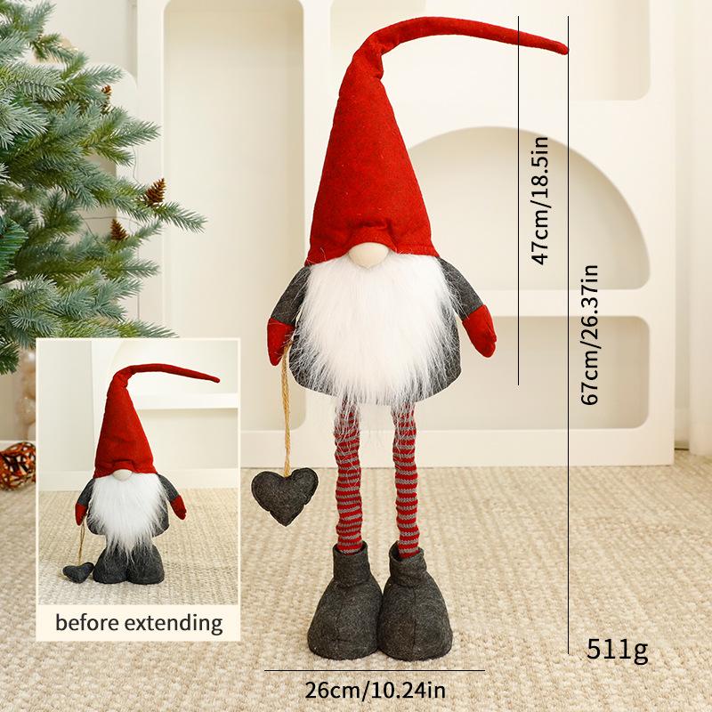 Trang trí Noel: Gnome ông già Noel nhỏ trang trí cửa sổ