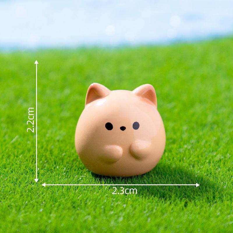 微景观创意可爱圆嘟嘟熊猫小狗小动物 DIY装饰配件迷你桌面小摆件