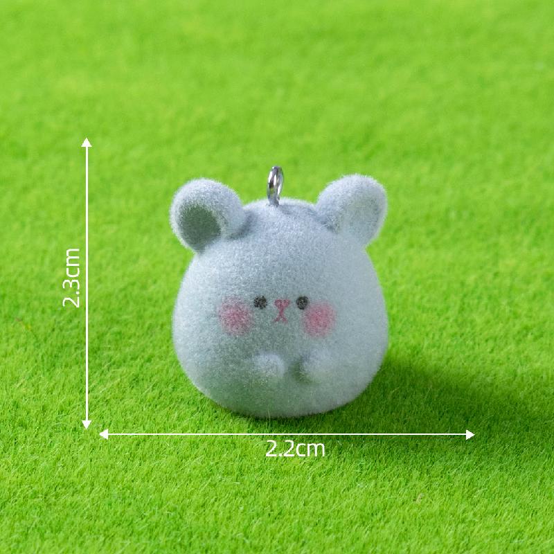 植绒公仔创意可爱小动物系列萌粒 DIY装饰品摆件包包钥匙扣挂配件