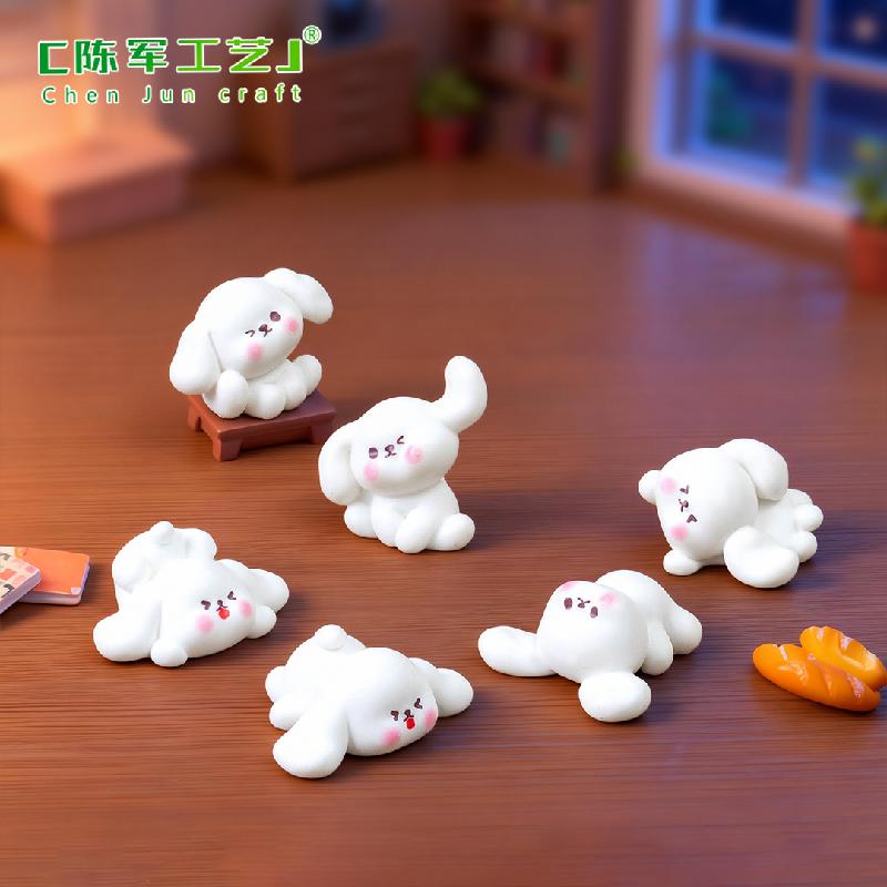 Tiểu cảnh chó nhỏ dễ thương, trang trí bàn làm việc mini (ZC-191)